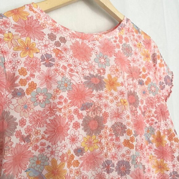 Lauren Conrad Whimsical Floral Bird Shirt - Picture 2 of 5